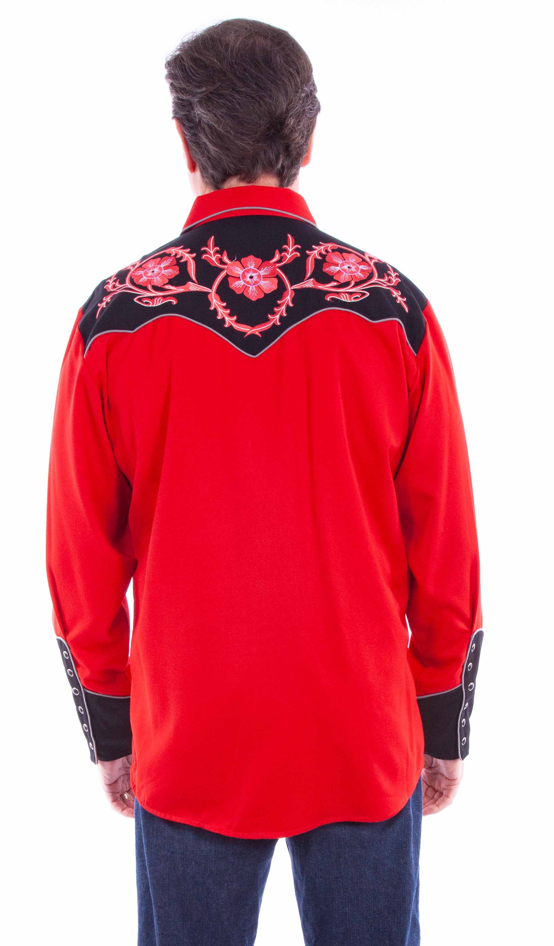 Red Flower Emb. - P-789X