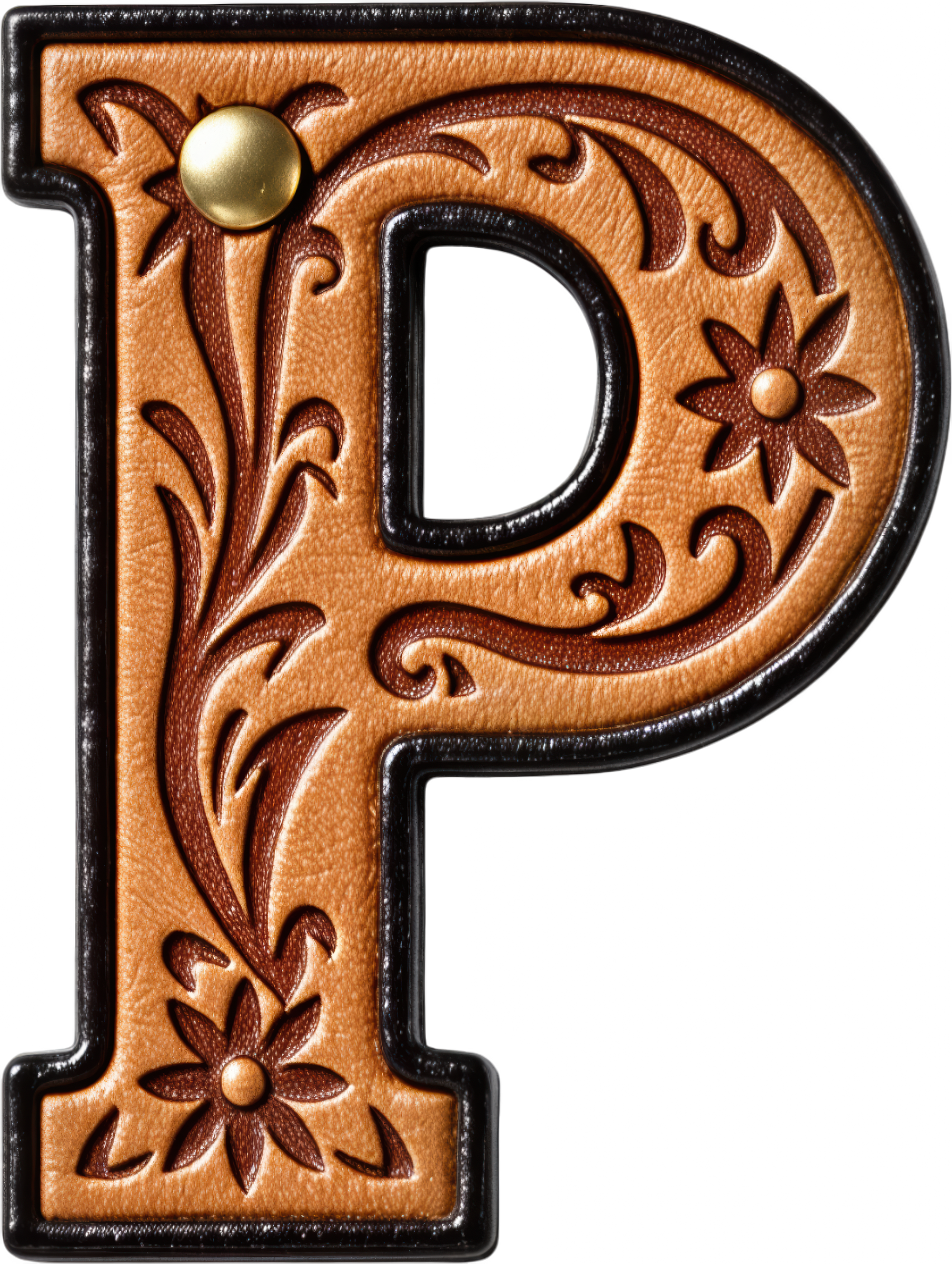 Monogrammed Initial Western Leather Look Saddle Longhorn Cowboy Cowgirl Kitchen Dish Towels Made in America