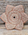 Pointed Flower Rhinestone Rosette