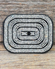 Rectangle Rhinestone Rosette