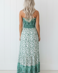 Floral Boho Shirred Cami Maxi Dress