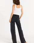 The Rebel Wide Leg - Carbon
