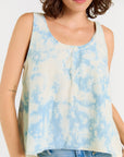 Wabi Sabi Crop Tank - Sky Wash