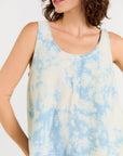 Wabi Sabi Crop Tank - Sky Wash