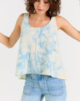 Wabi Sabi Crop Tank - Sky Wash