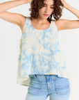 Wabi Sabi Crop Tank - Sky Wash