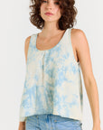 Wabi Sabi Crop Tank - Sky Wash