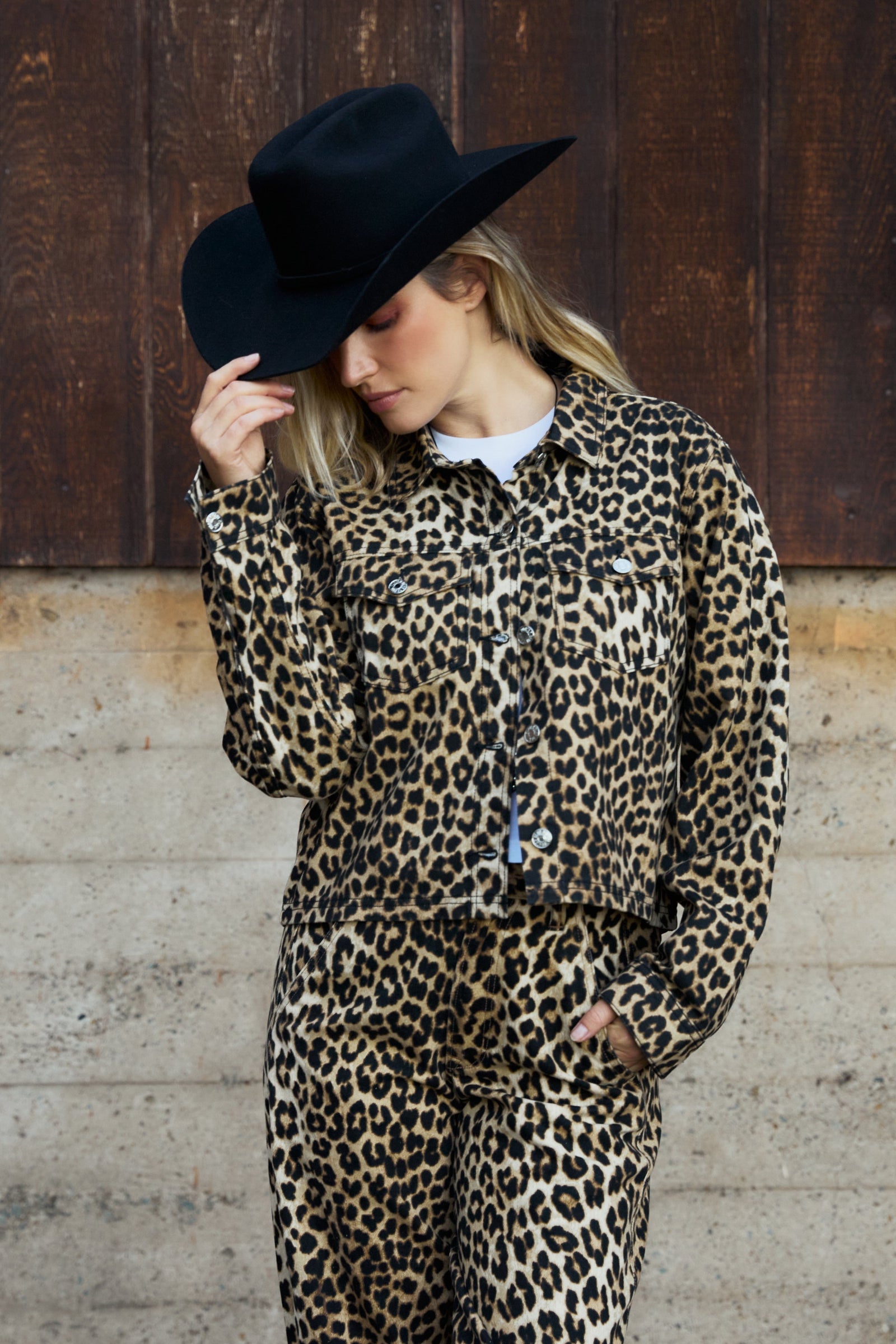 LEOPARD TWILL SHACKET
