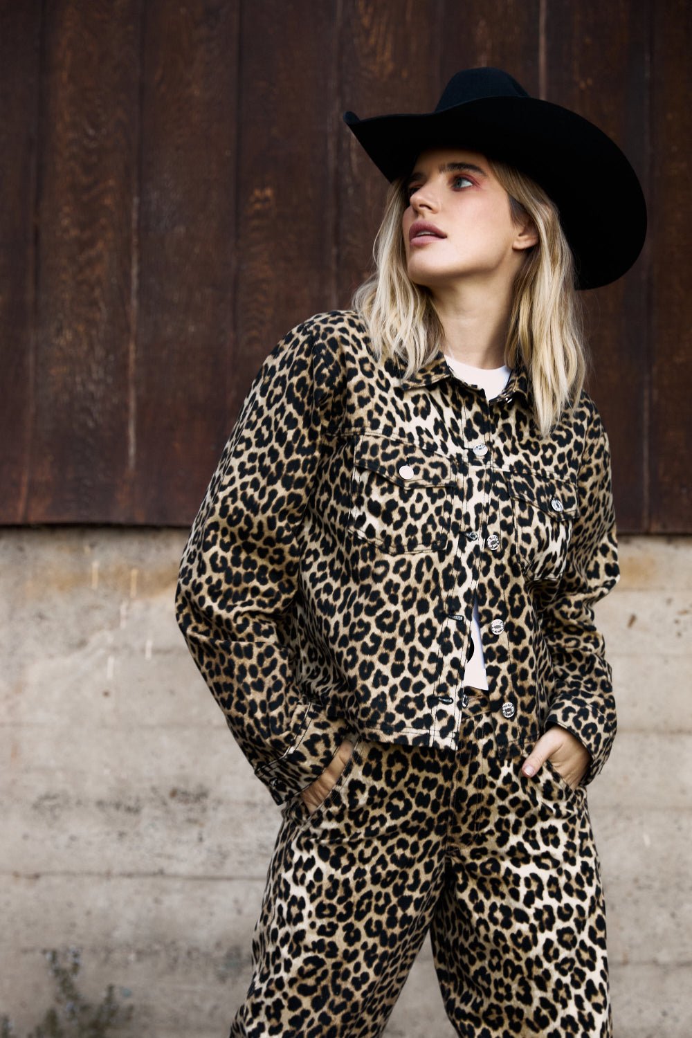 LEOPARD TWILL SHACKET
