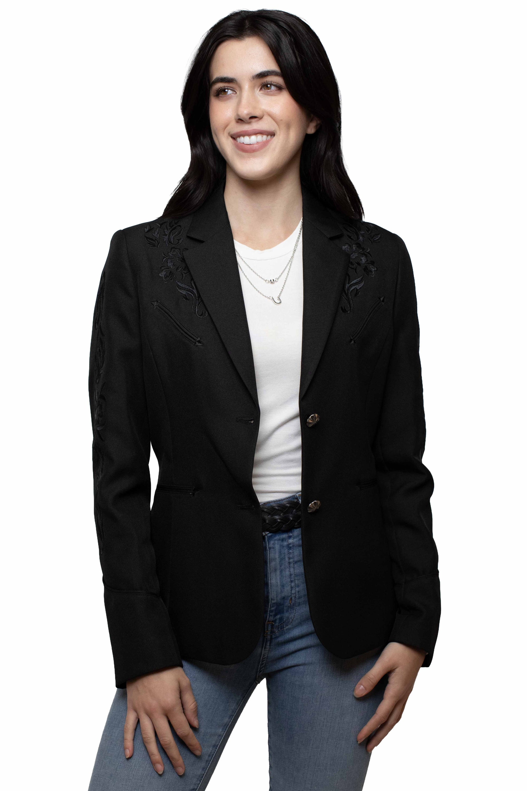 Embroidered Blazer - PL-733
