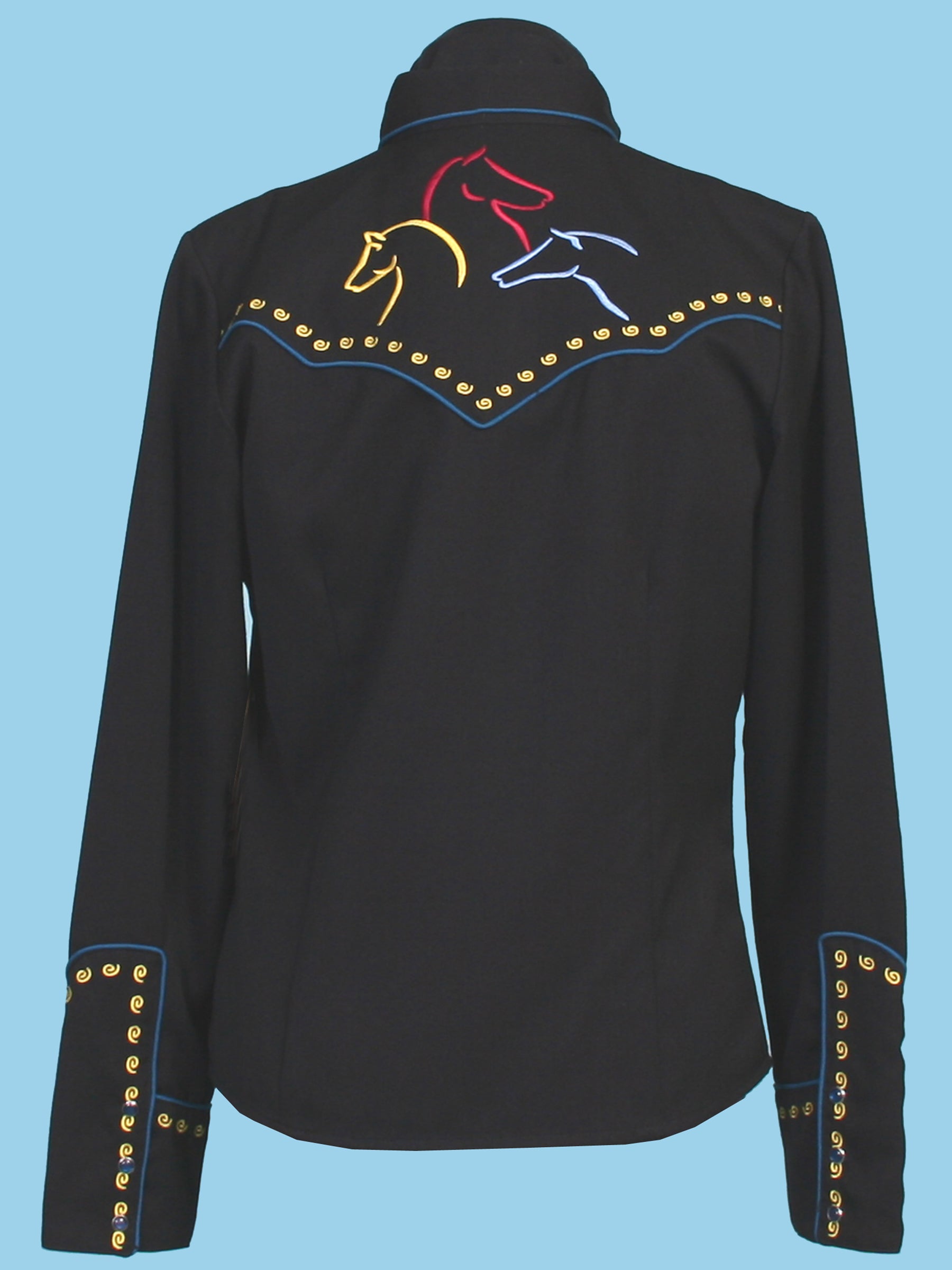 3 Color Horse Blouse - PL-799