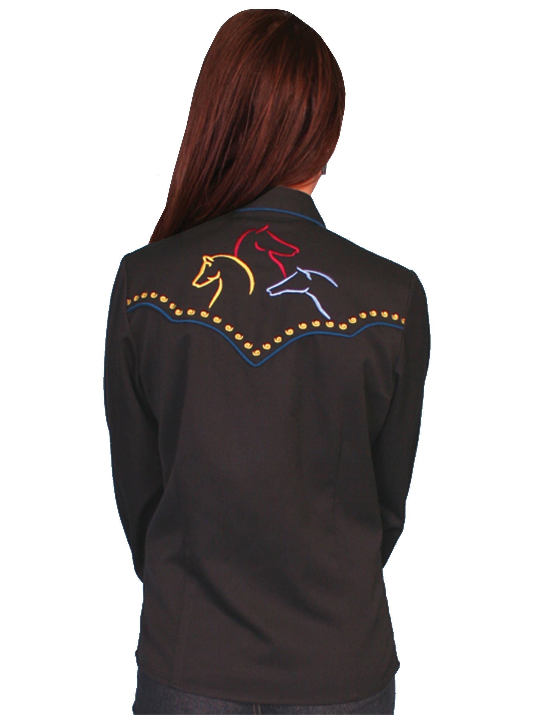 3 Color Horse Blouse - PL-799