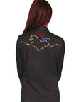 3 Color Horse Blouse - PL-799