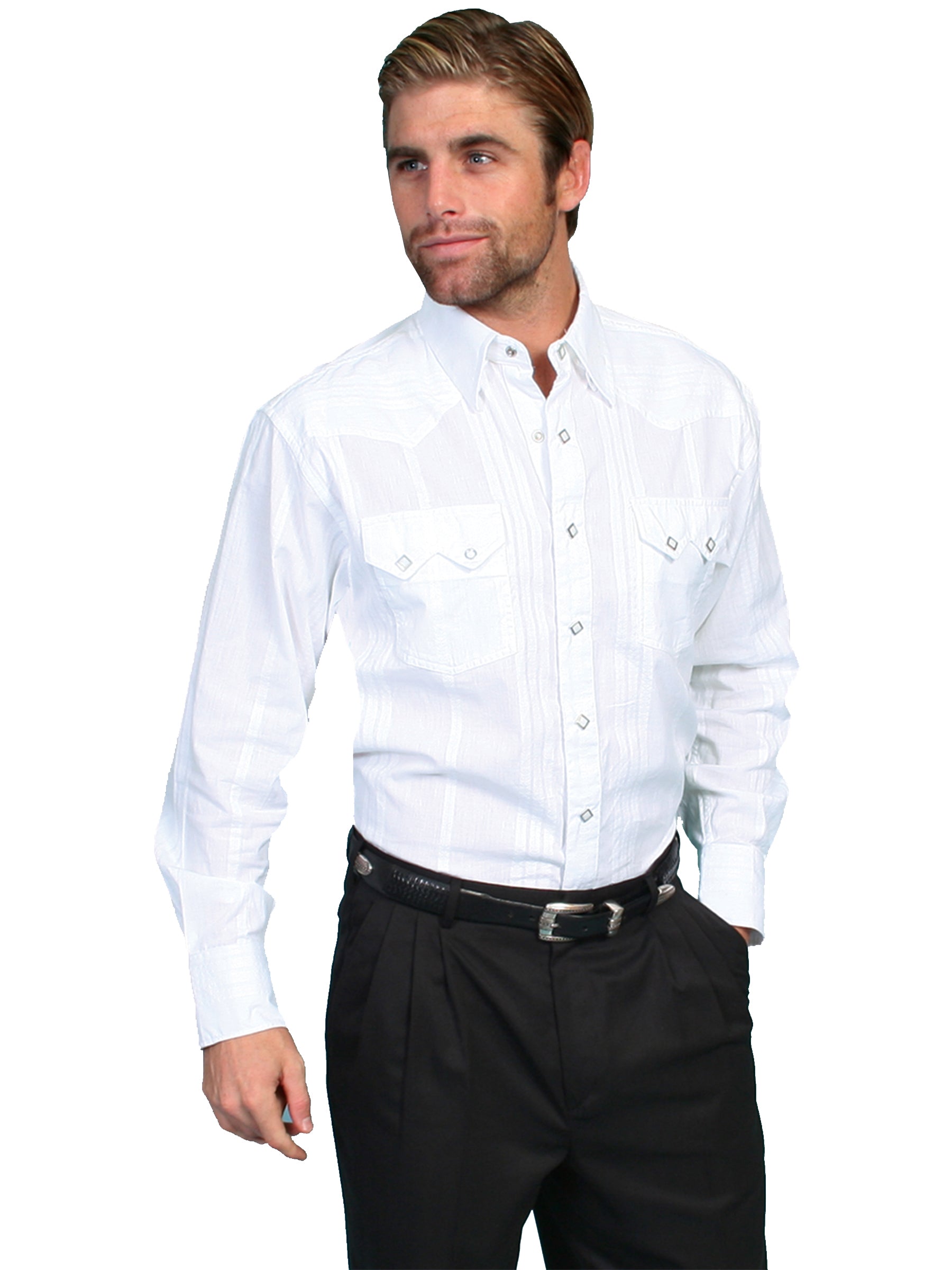 Tone On Tone Stripe Dobby Shirt