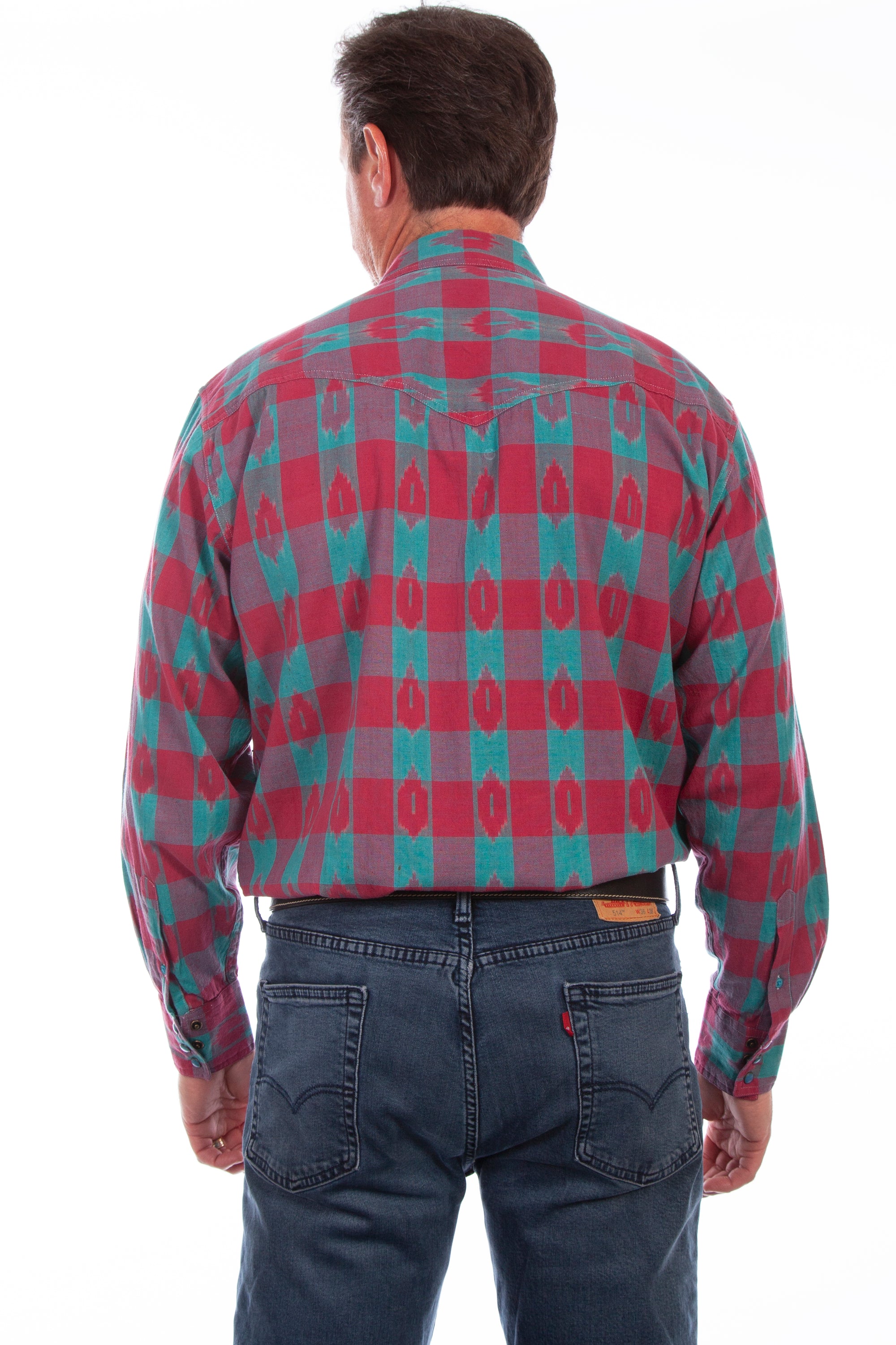 Ikat Plaid Signature Shirt