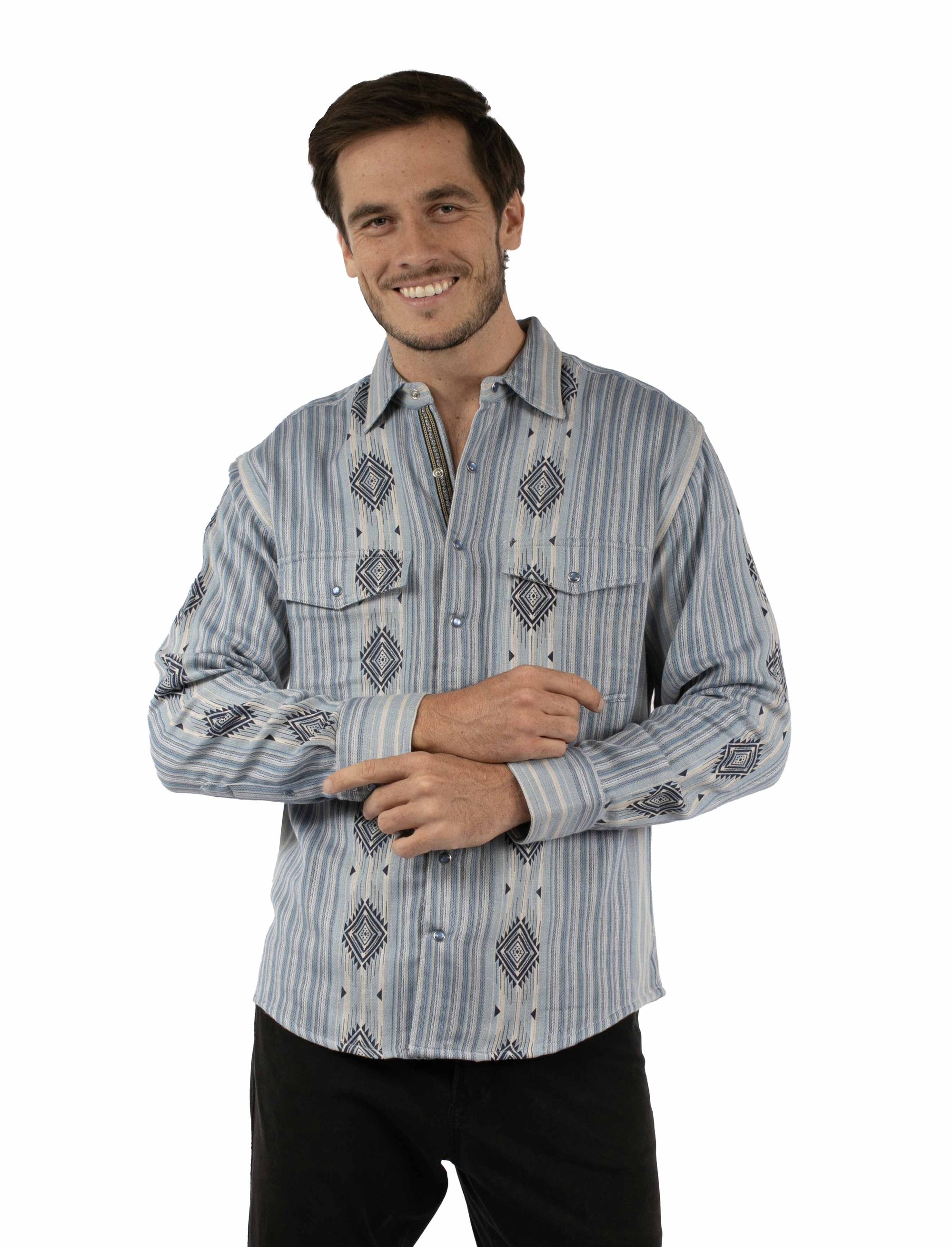 Double Knit Diamond Stripe Shirt