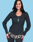 Junior Fit Ruffle Blouse