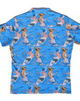 Oceanic Art Inspired Casual Men's Shirt With Ultra-Soft Breathable-Performance Fabric And Comfort