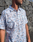White Western Aloha Fusion Style Inspired Collection For Rodeo Themed Lifestyle Apparel