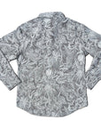 1950s Inspired Hawaiian Floral Long Sleeve Western Shirt
