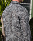 1950s Inspired Hawaiian Floral Long Sleeve Western Shirt