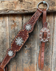 Medium Oil Copper Buckstitch Clear One Ear & Breastcollar Tack Set 
