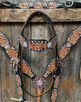 Classic AB Browband/One Ear Tack Set with Wither Strap  