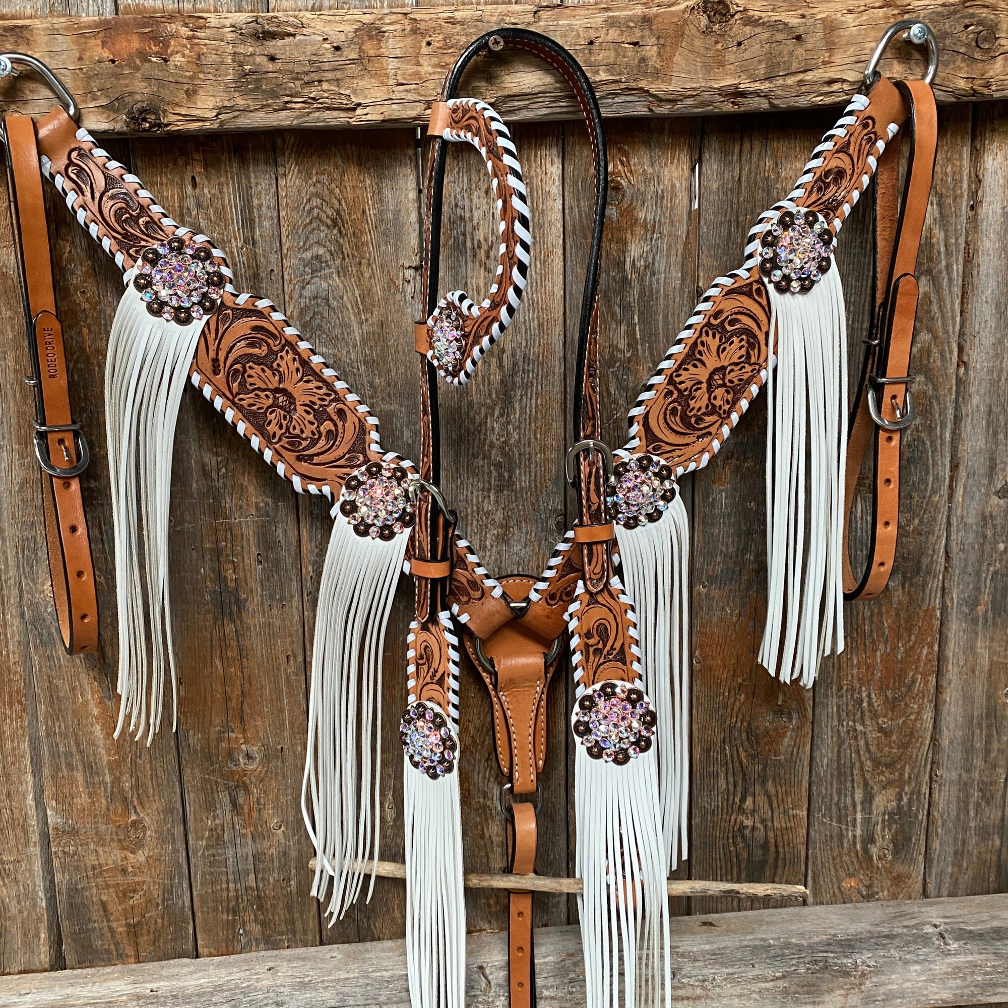 Whipstitch AB Browband/One Ear Tack Set with Wither Strap  