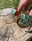 Green Animal Print Fashion Cuff XI137