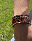 Brown Animal Print Fashion Bracelet XI113
