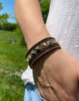 Brown & Gold Studded Fashion Bracelet XI104