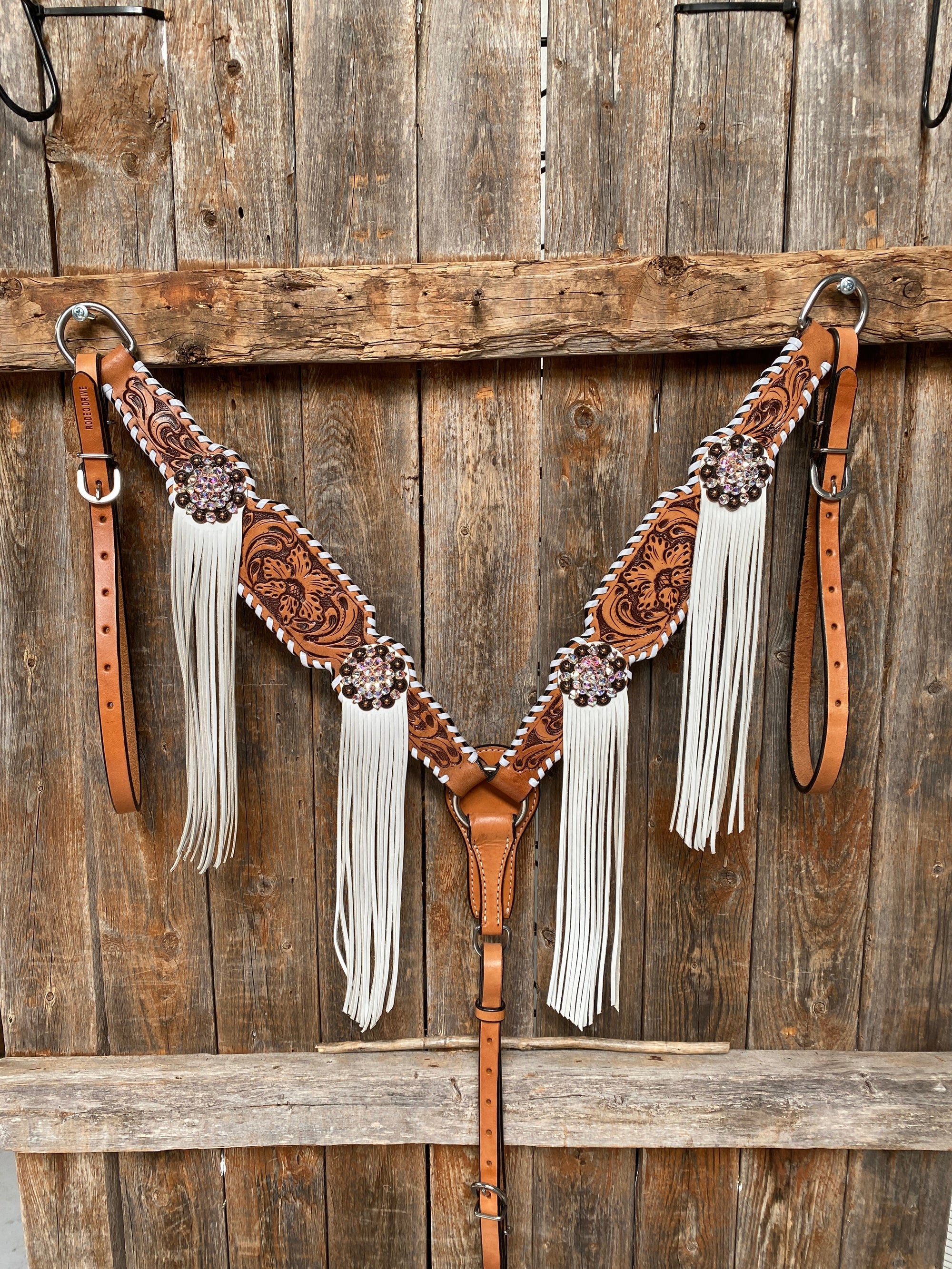 Whipstitch AB Browband/One Ear Tack Set with Wither Strap  