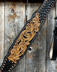 Copper Dot and Floral Headstall/Breastcollar Tack Set