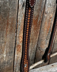 Foxtail Two Tone One Ear Headstall / Bridle 