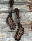 Foxtail Tooled Spur Straps