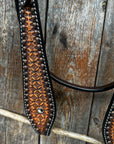 Two Tone Honeycomb Browband Headstall / Bridle 