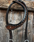 Two Tone Honeycomb One Ear Headstall / Bridle 