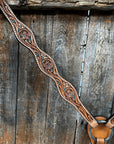Light Oil Floral and Teal Dot Breastcollar 