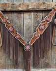 Whipstitch Coral and Clear One Ear/ Breastcollar Tack Set 