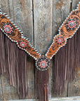 Whipstitch Coral and Clear One Ear/ Breastcollar Tack Set 