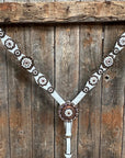 White Pearl One Ear/ Breastcollar Tack Set 