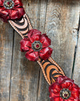 Zebra Ruby Browband / Breastcollar Tack Set 