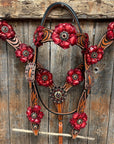 Zebra Ruby Browband / Breastcollar Tack Set 