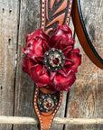 Zebra Ruby Browband / Breastcollar Tack Set 