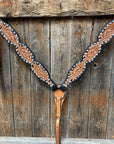 Floral Tooled Buckstitch Breastcollar