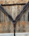 Dark Oil Basketweave Buckstitch Breastcollar