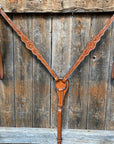 Floral Scalloped Light Oil Breastcollar