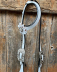 White Floral One Ear & Breastcollar Tack Set 