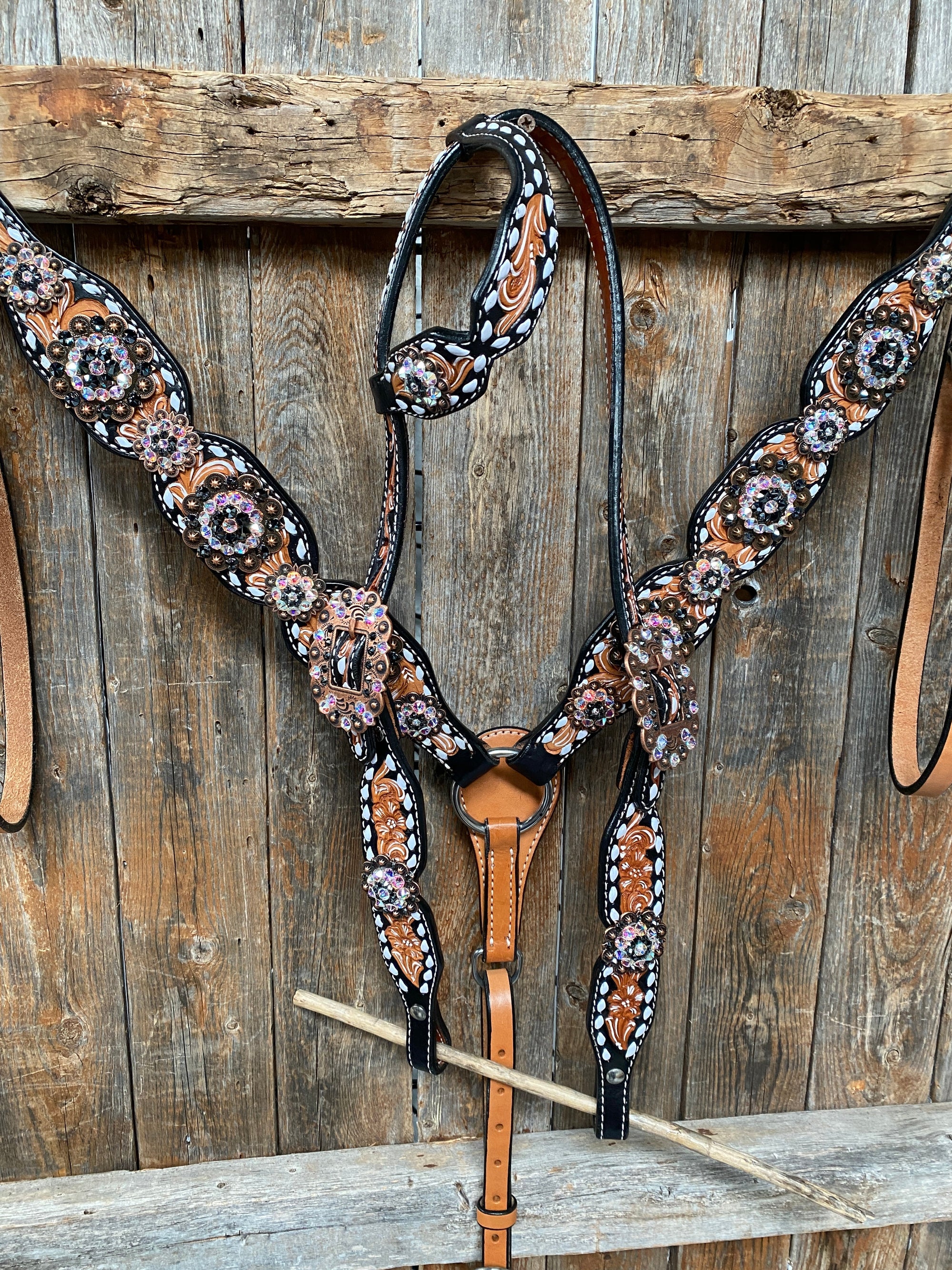 Browband/One Ear &amp; Breastcollar Set 