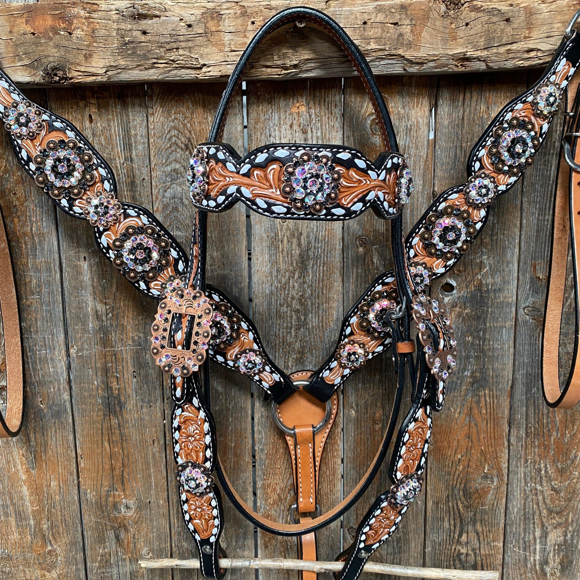 Browband/One Ear &amp; Breastcollar Set 